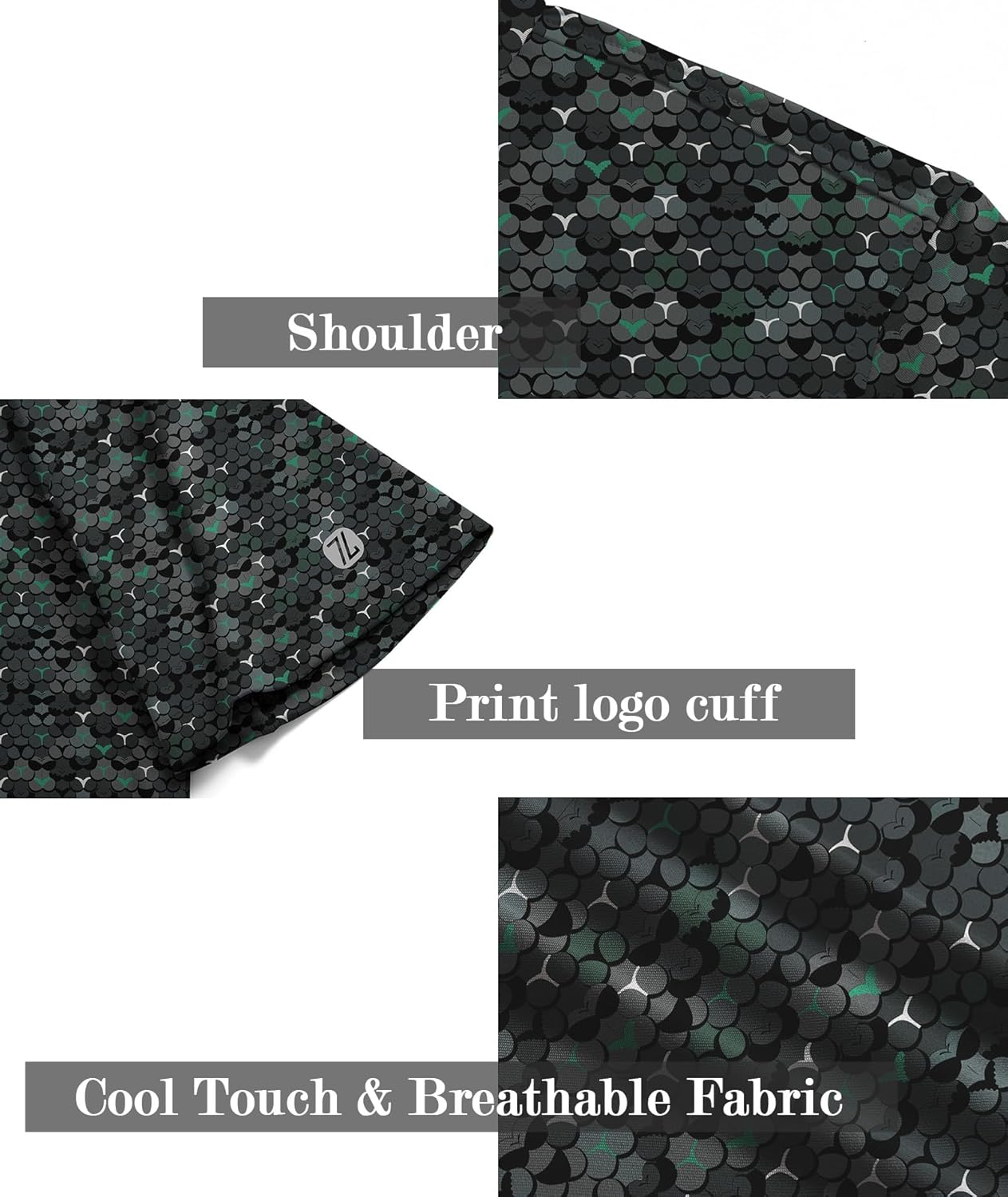 Men'S Golf Shirts Short Sleeve Moisture Wicking Performance Print Patterns Casual Collared Golf Polo Shirt for Men - Golfer Gear