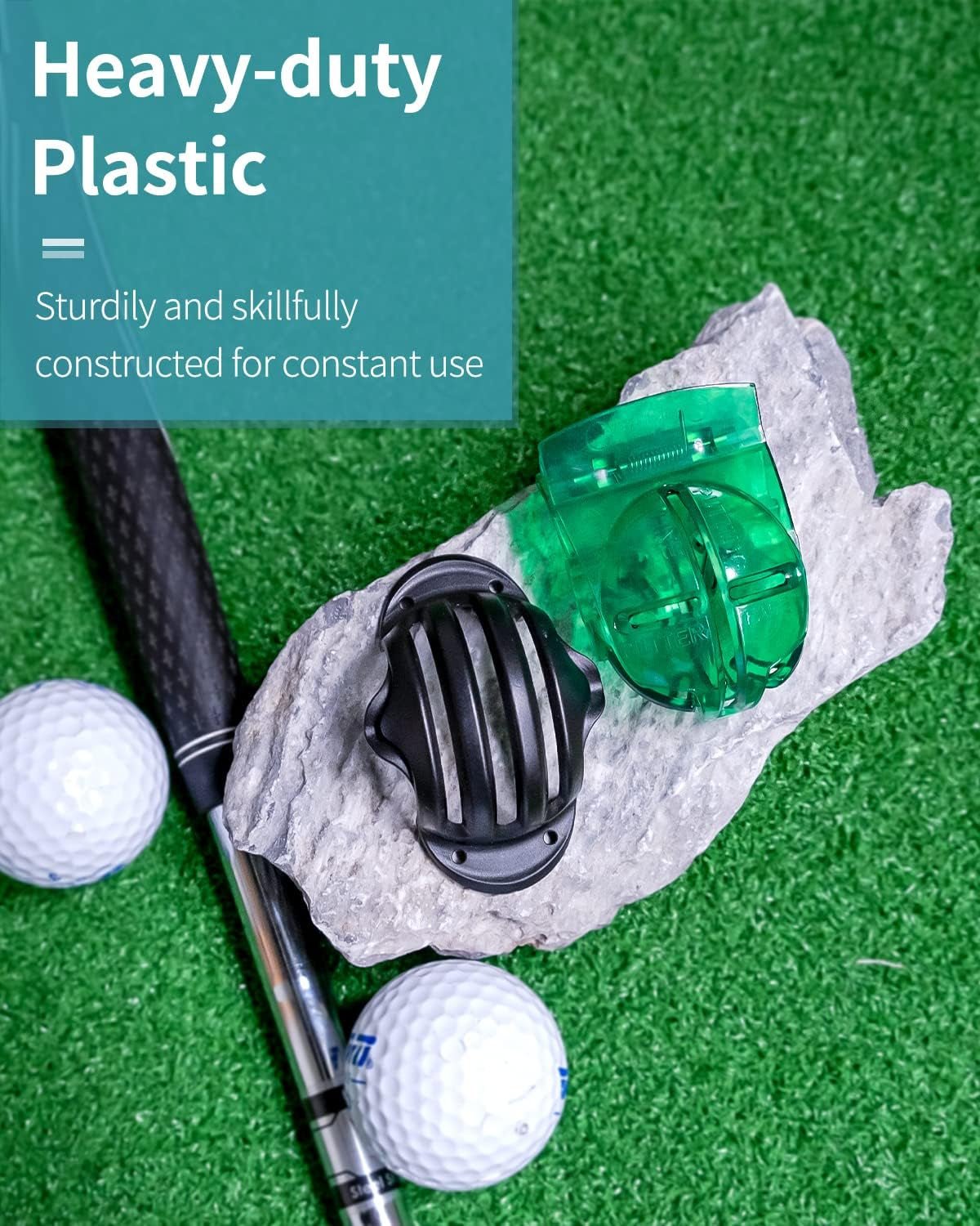 2 PCS Golf Ball Liner Template Linear Alignment Kit for Putt Ball Marking Tools - Golfer Gear