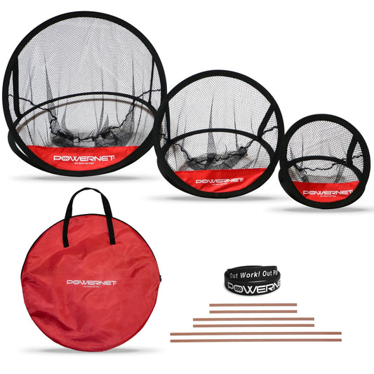 3 Piece Golf Chipping Net Set - Golfer Gear