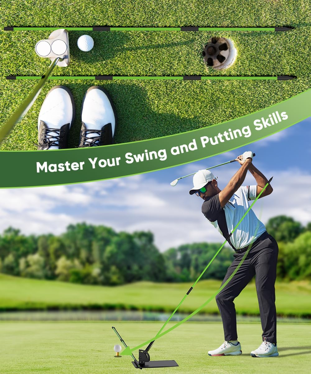 Alignment Stick Holder - Dial In Your Swing Like the Pros - Golfer Gear