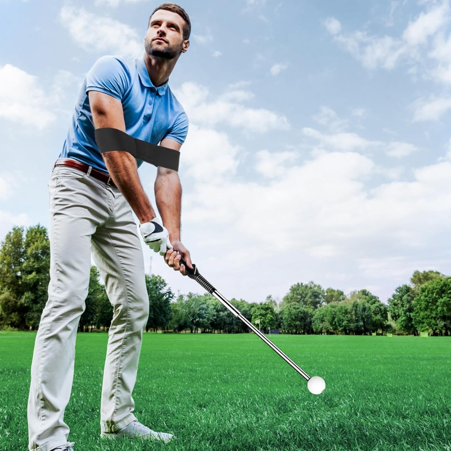 Golf Grip Swing Trainer - Easy Outdoor/Indoor Practice or Warming Up - Golfer Gear