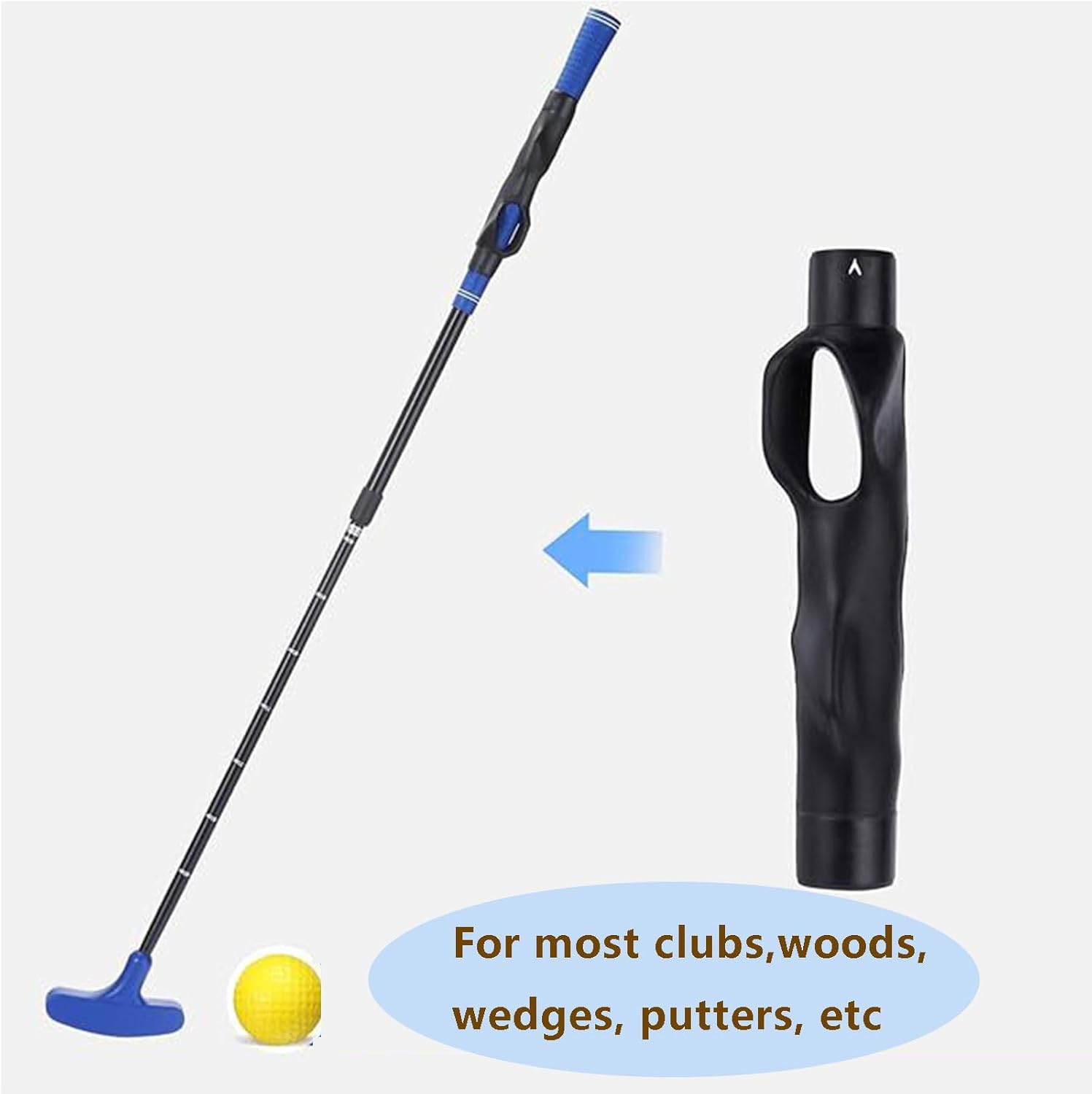 Golf Grip Trainer Attachment - Enhance Hand Positioning on Golf Club for Superior Golf Swing Training - Golfer Gear