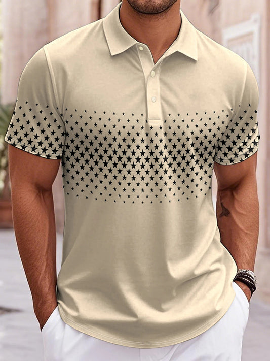 Men'S Golf Polo Short Sleeve Polo Shirt Outdoor Business Casual Daily Streetwear Summer Print Micro - Elastic Polyester Clothing - Golfer Gear