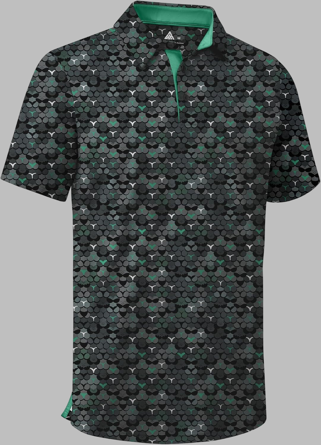 Men'S Golf Shirts Short Sleeve Moisture Wicking Performance Print Patterns Casual Collared Golf Polo Shirt for Men - Golfer Gear